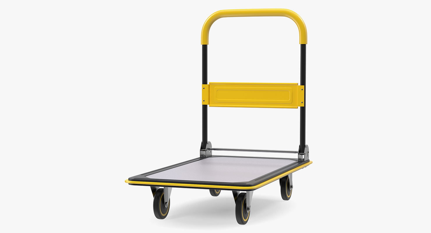 Folding Handle Trolley 3D