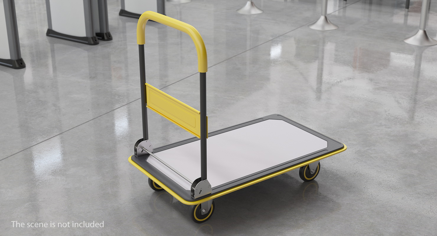 Folding Handle Trolley 3D