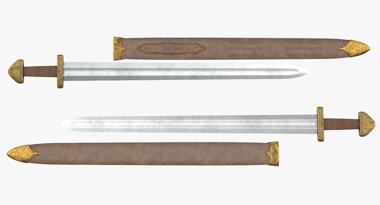 3D Viking Sword Set