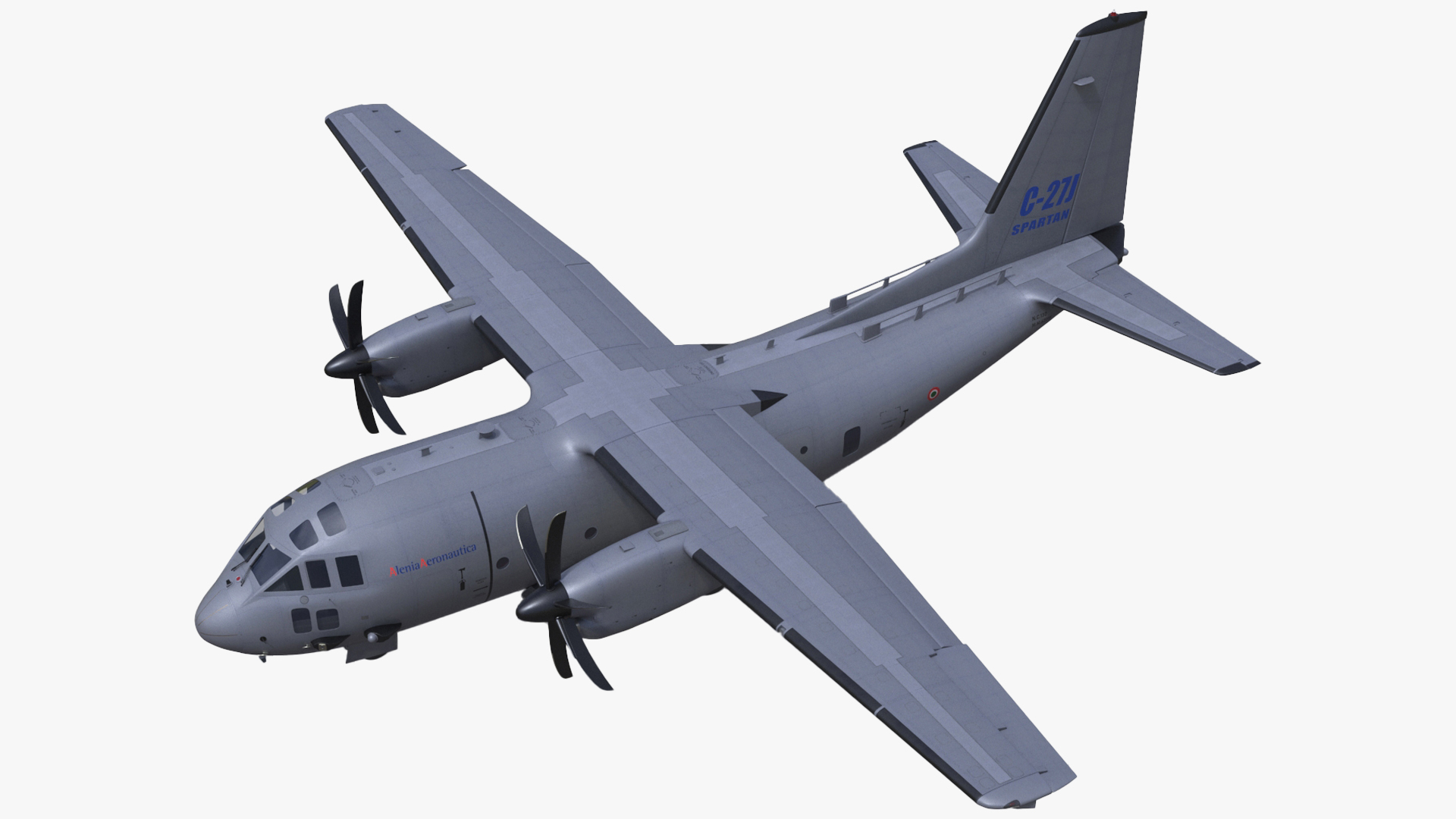 3D Multi-mission Aircraft Grey Rigged for Maya model