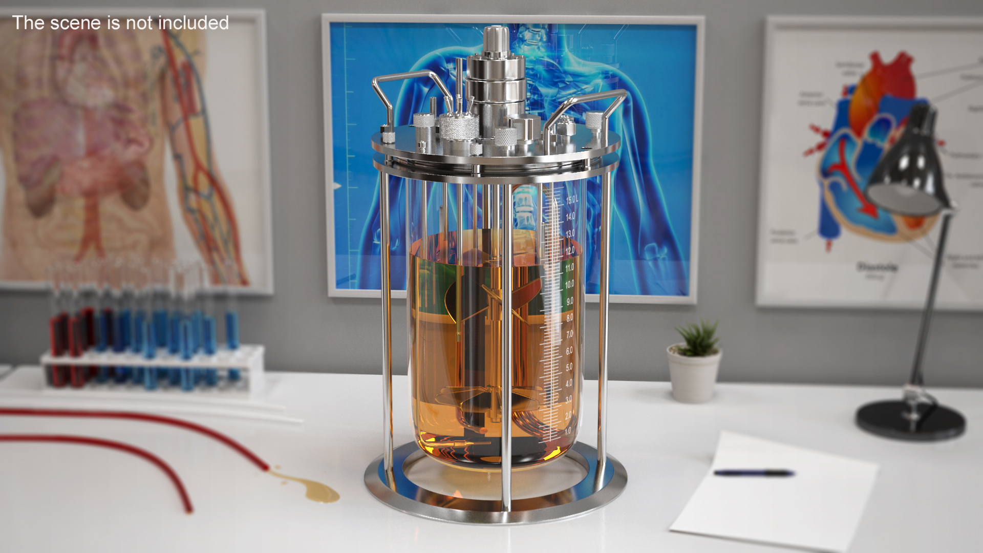 3D model Big Glass Bioreactor