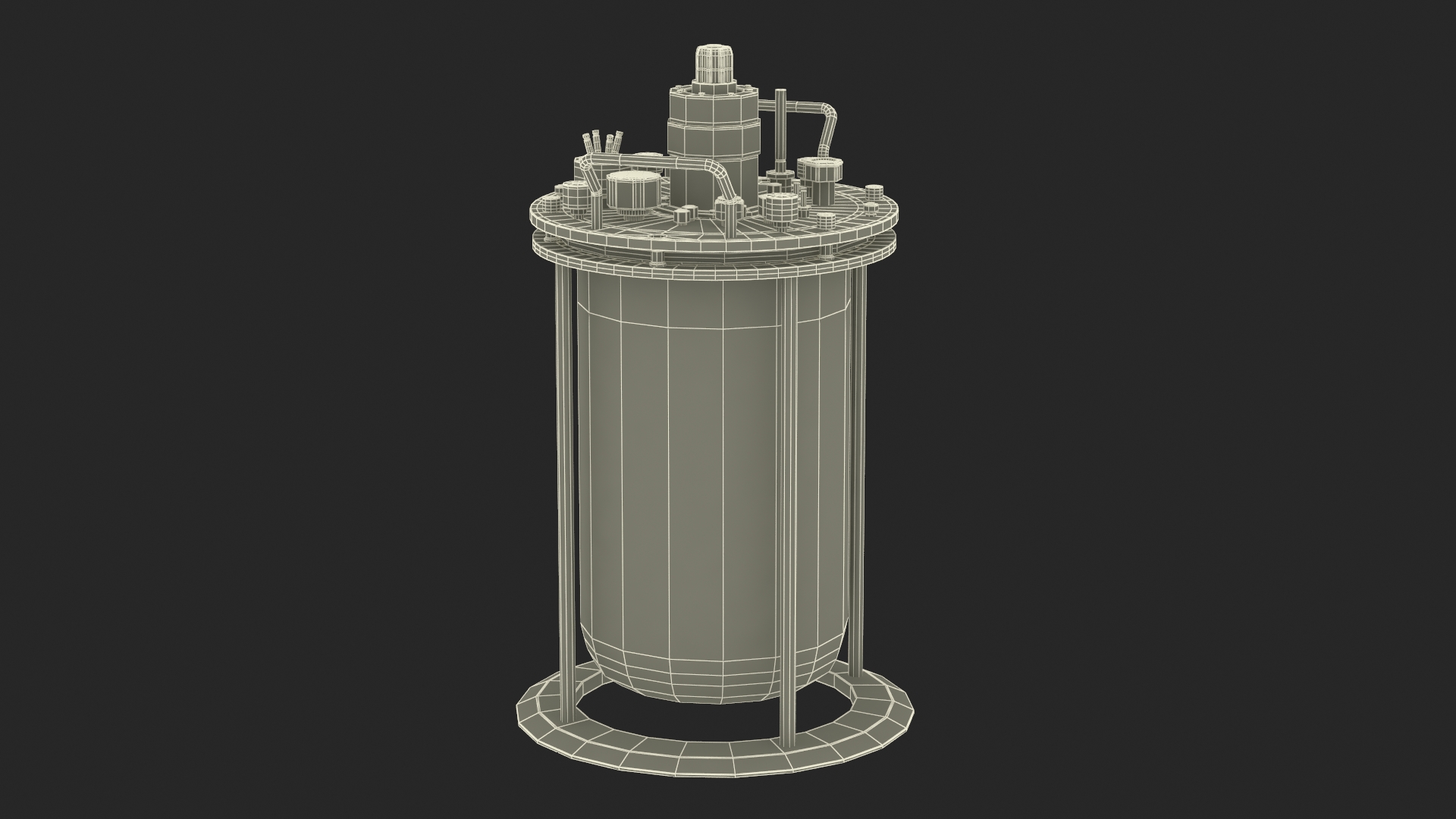 3D model Big Glass Bioreactor