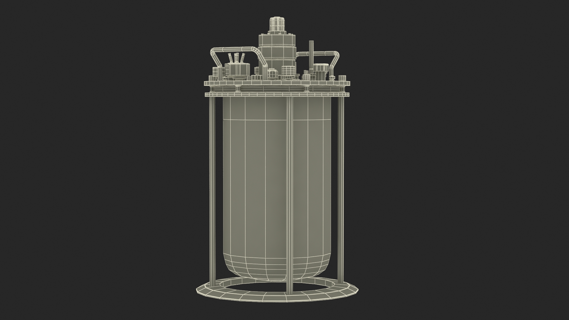 3D model Big Glass Bioreactor