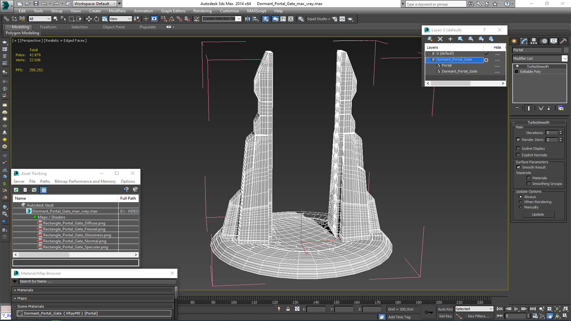 Dormant Portal Gate 3D model