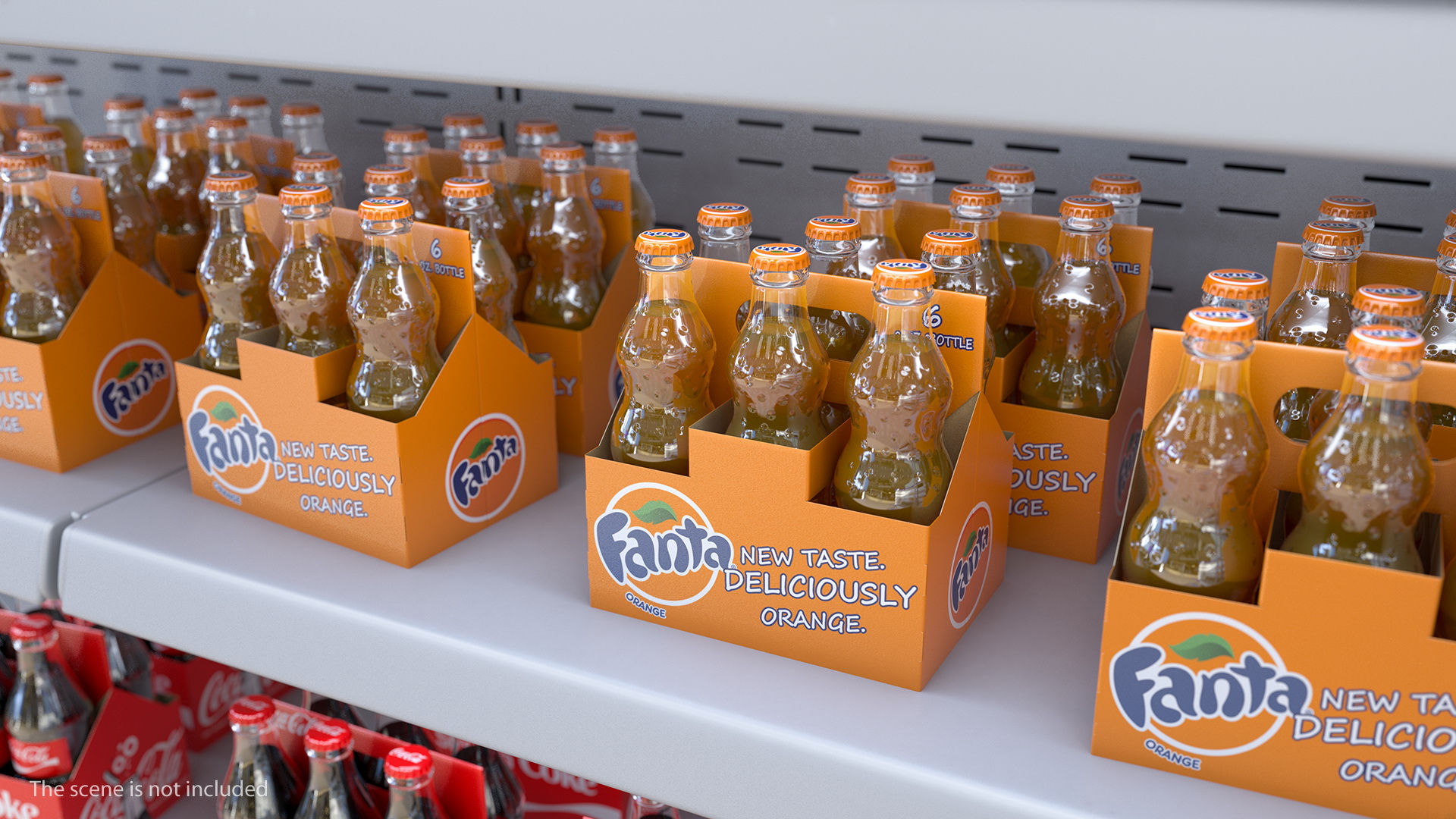 3D model Fanta Bottle Package