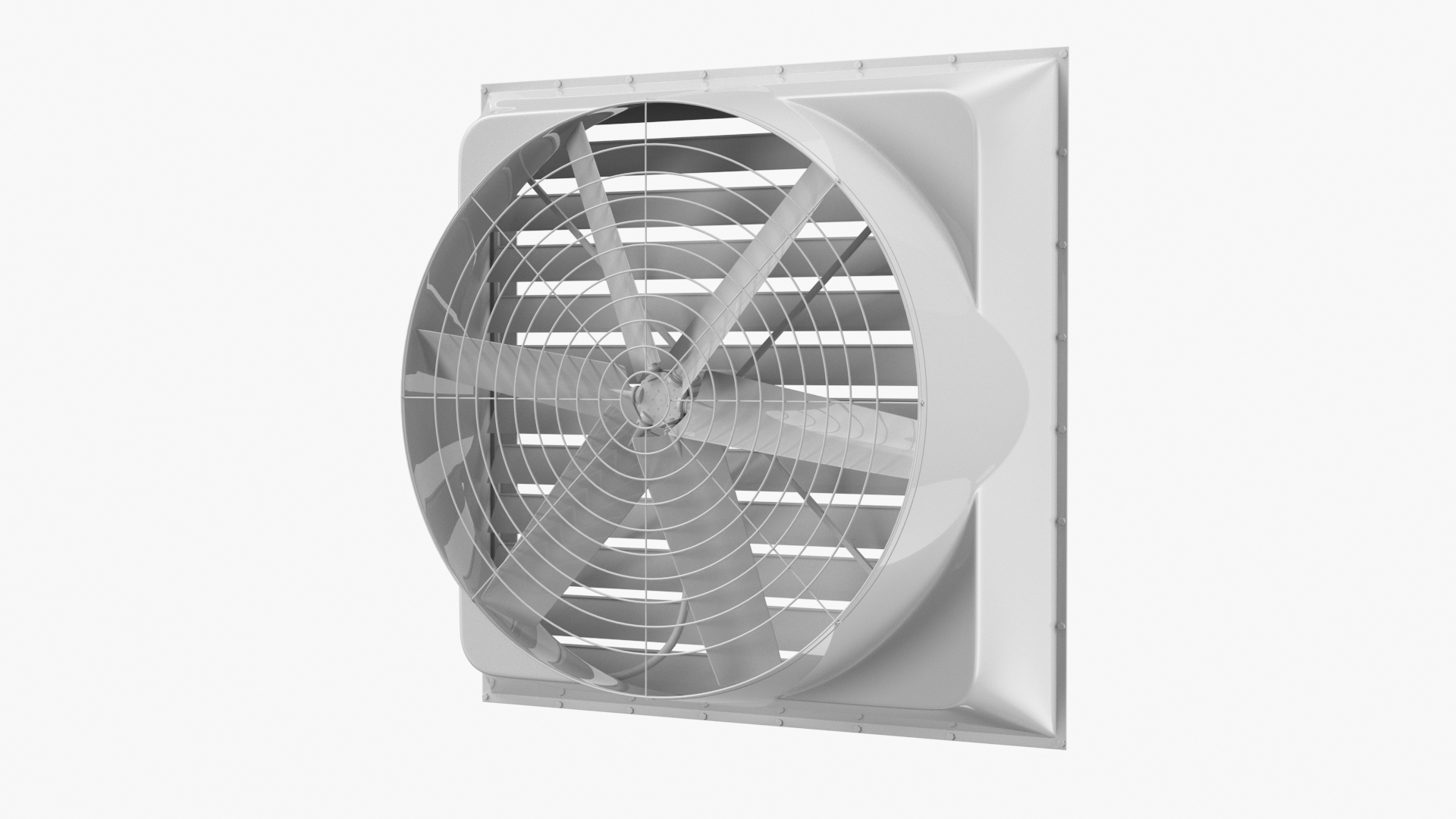 3D Roof Exhaust Ventilation Fan model