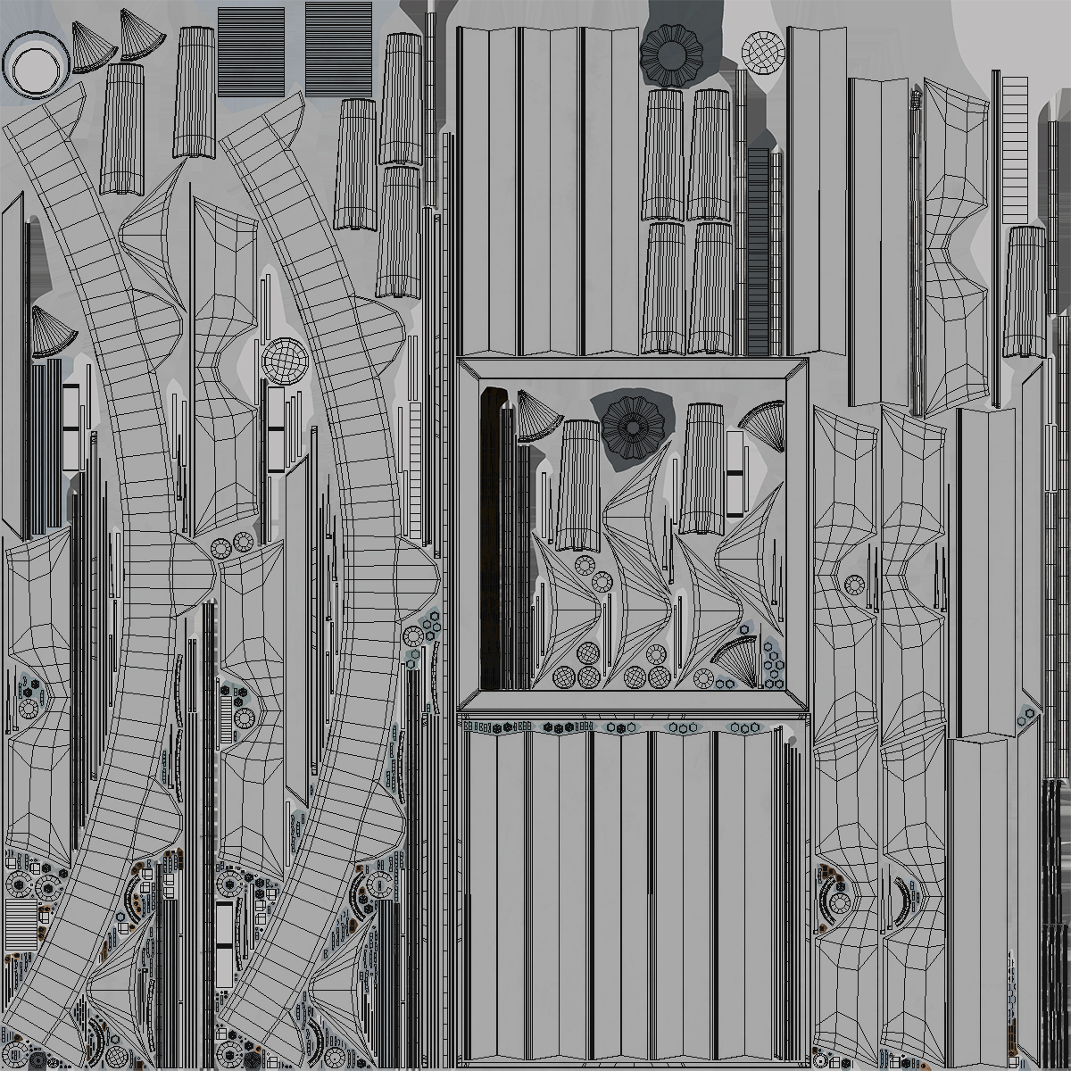 3D Roof Exhaust Ventilation Fan model