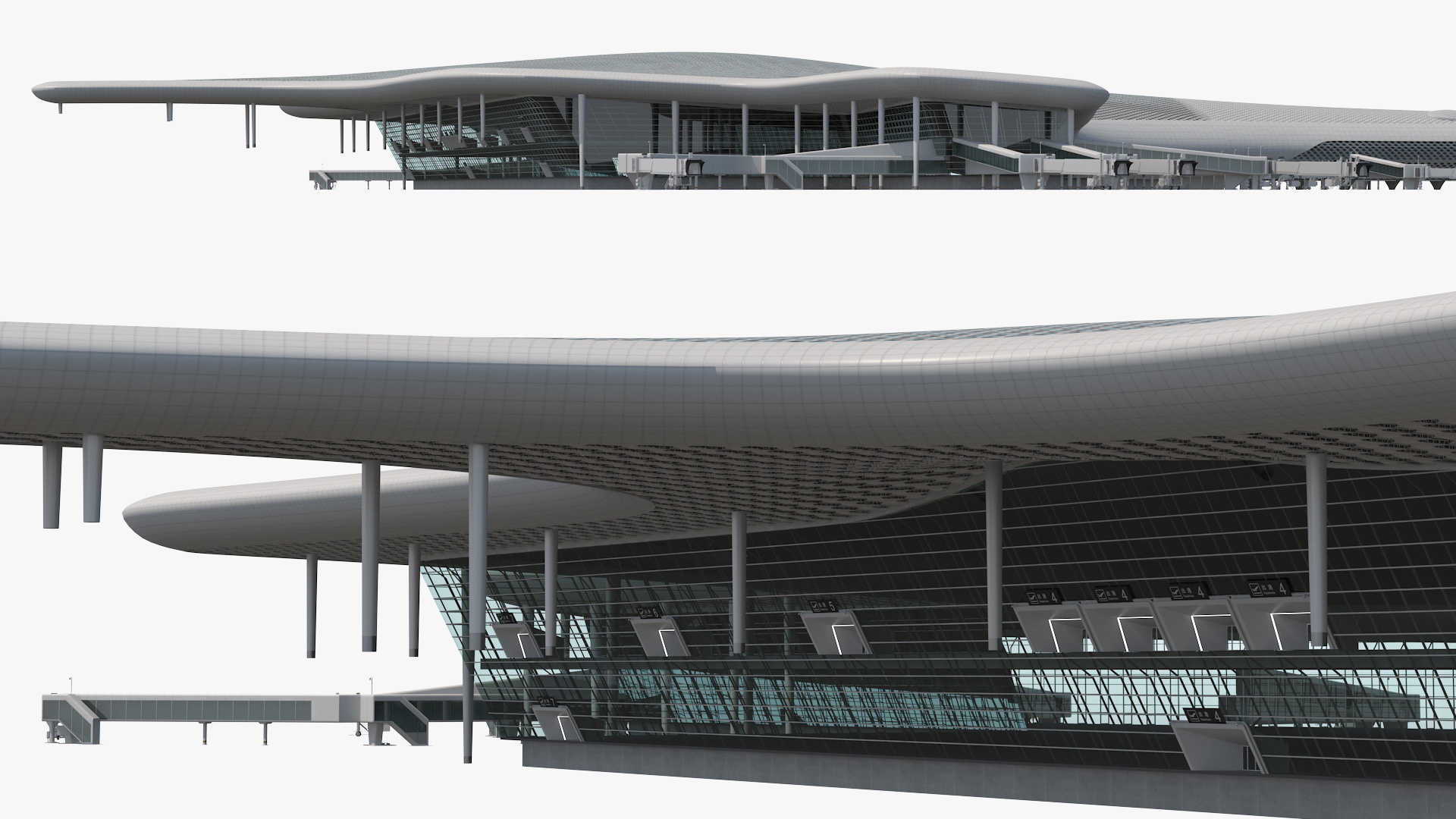 3D model Terminal International Airport