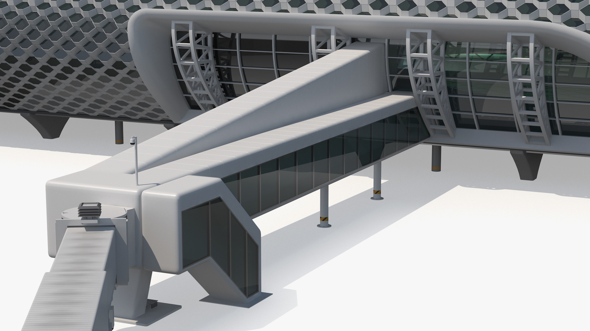 3D model Terminal International Airport