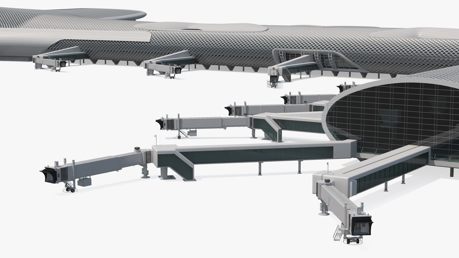 3D model Terminal International Airport