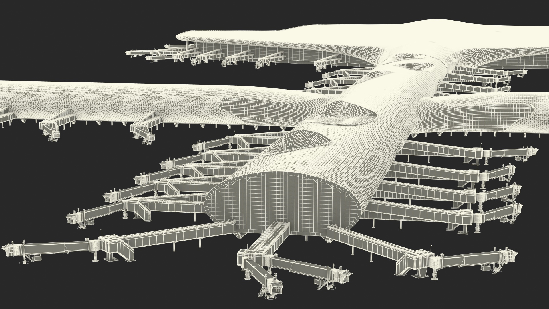 3D model Terminal International Airport