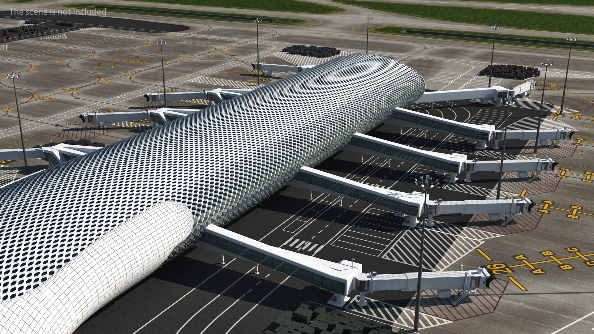 3D model Terminal International Airport