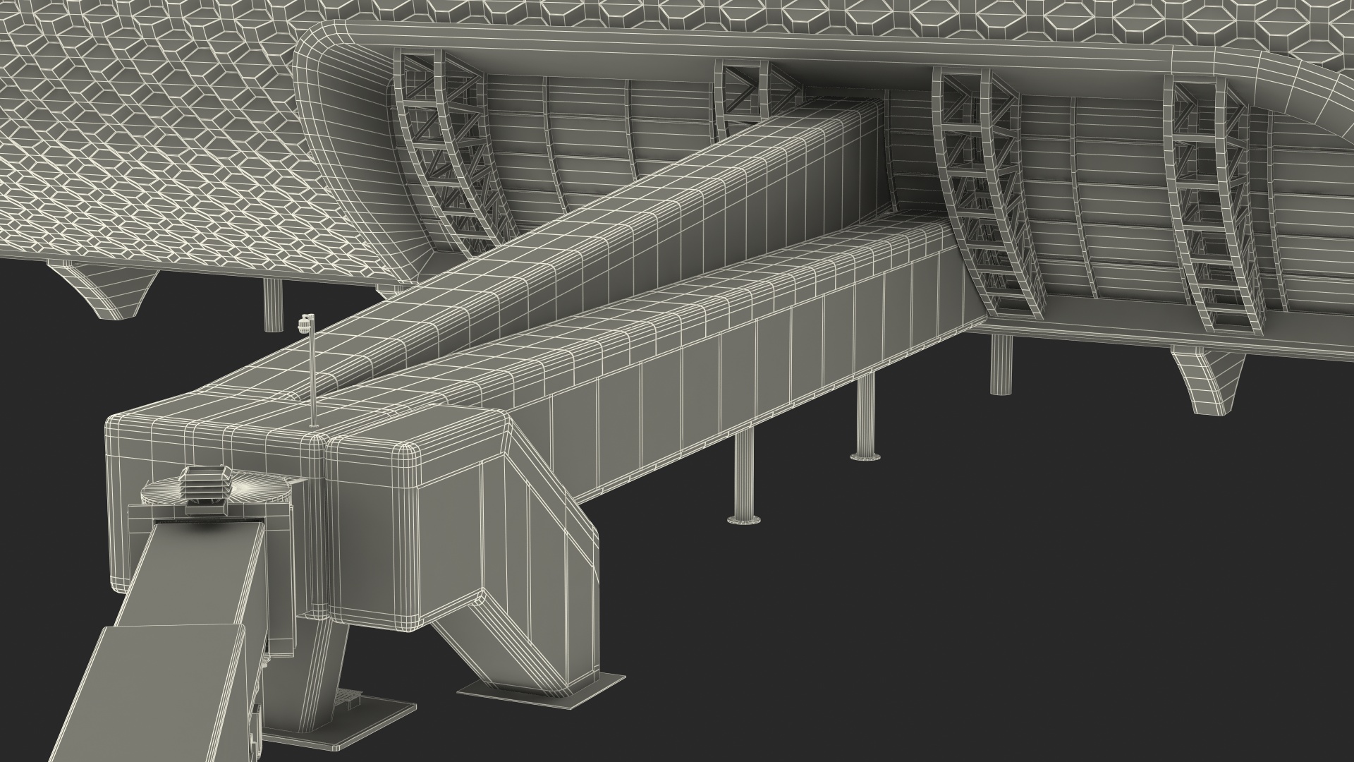 3D model Terminal International Airport