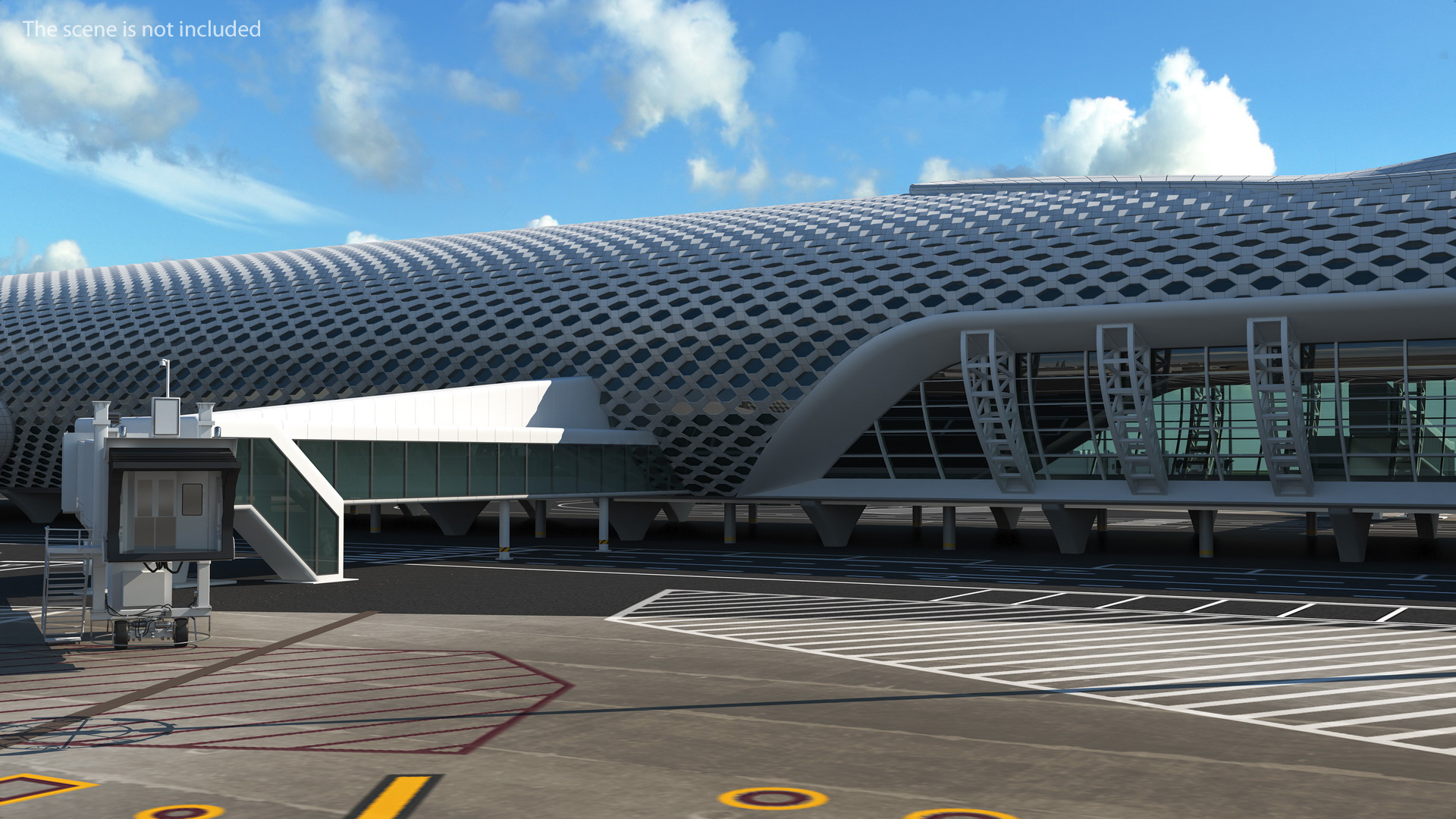 3D model Terminal International Airport