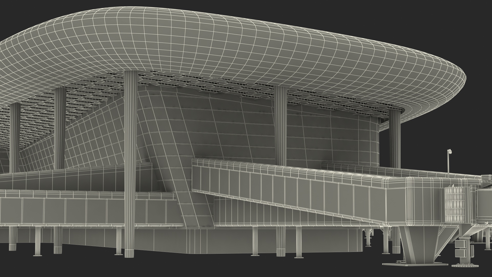 3D model Terminal International Airport