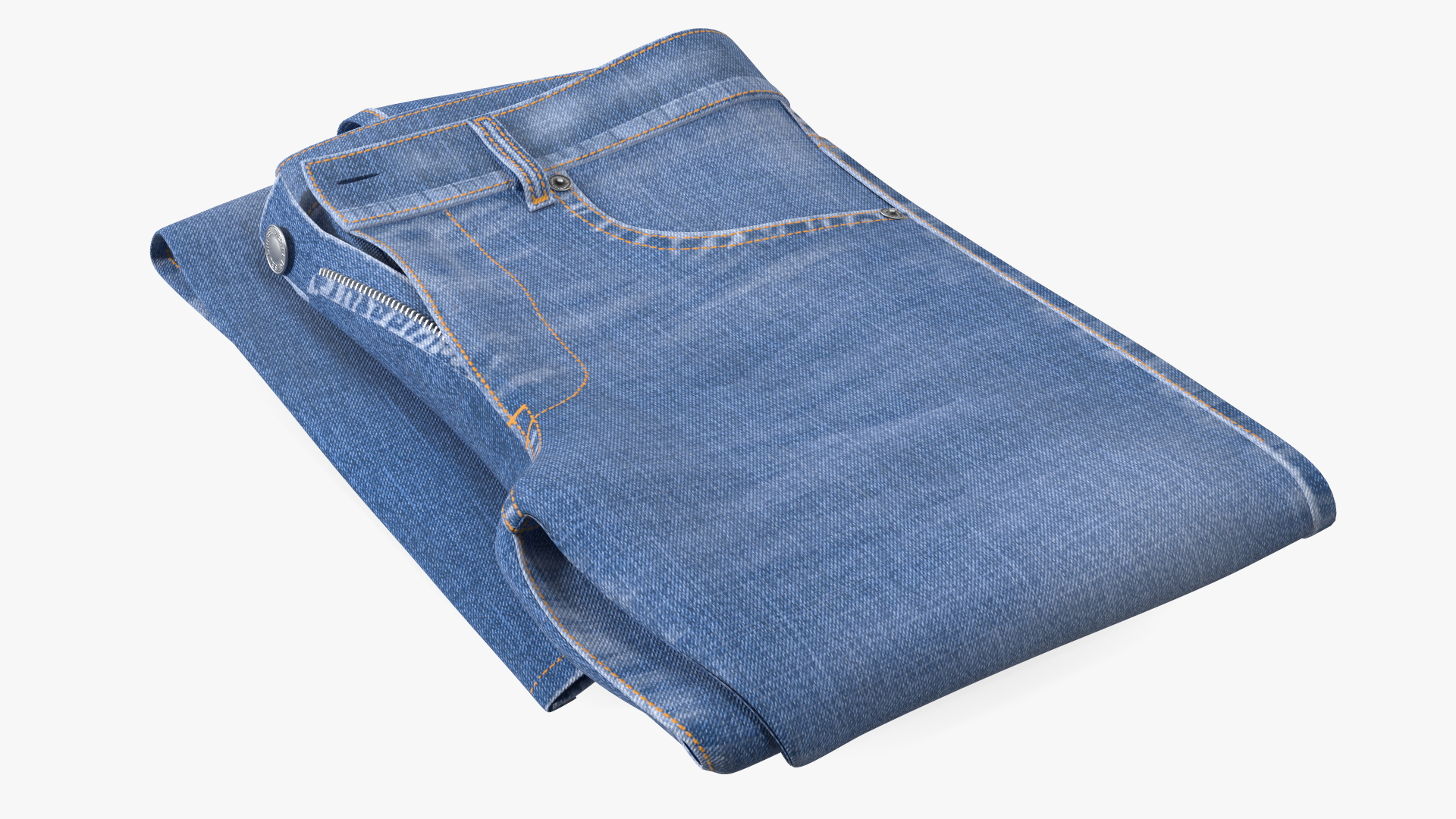 Mens Jeans Diesel Rolled Blue 3D model