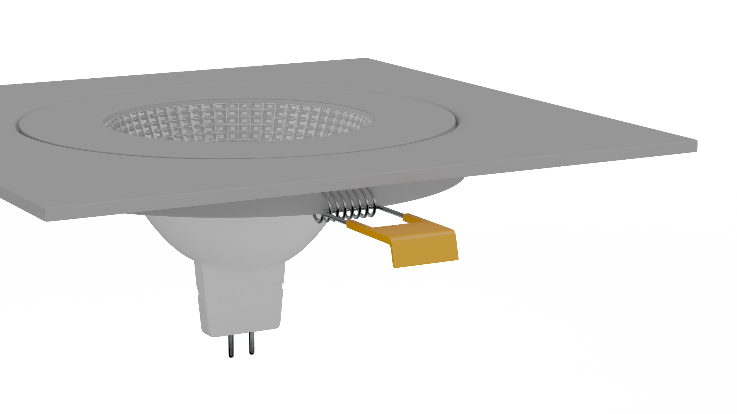 3D Modular Surface Mounted Luminaire Gray model