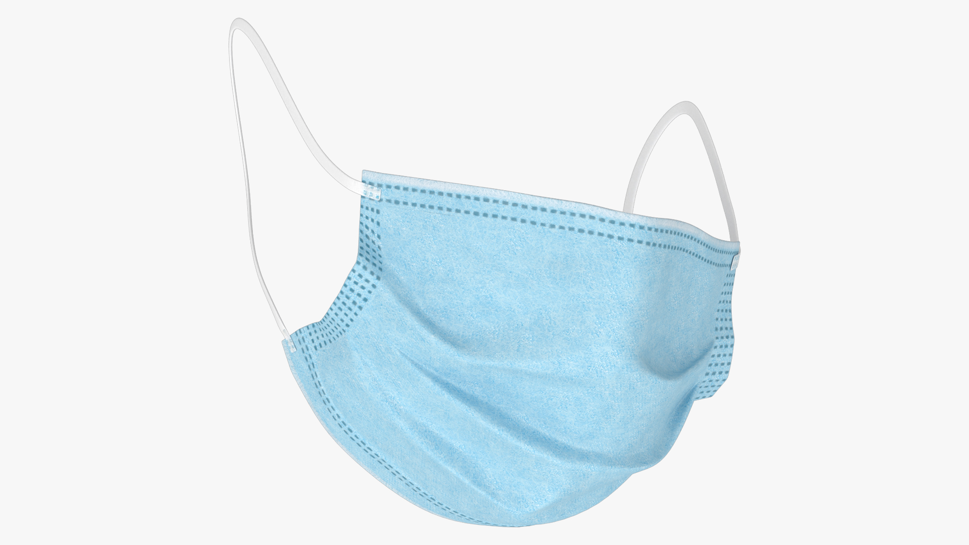 Medical Face Mask Blue 3D