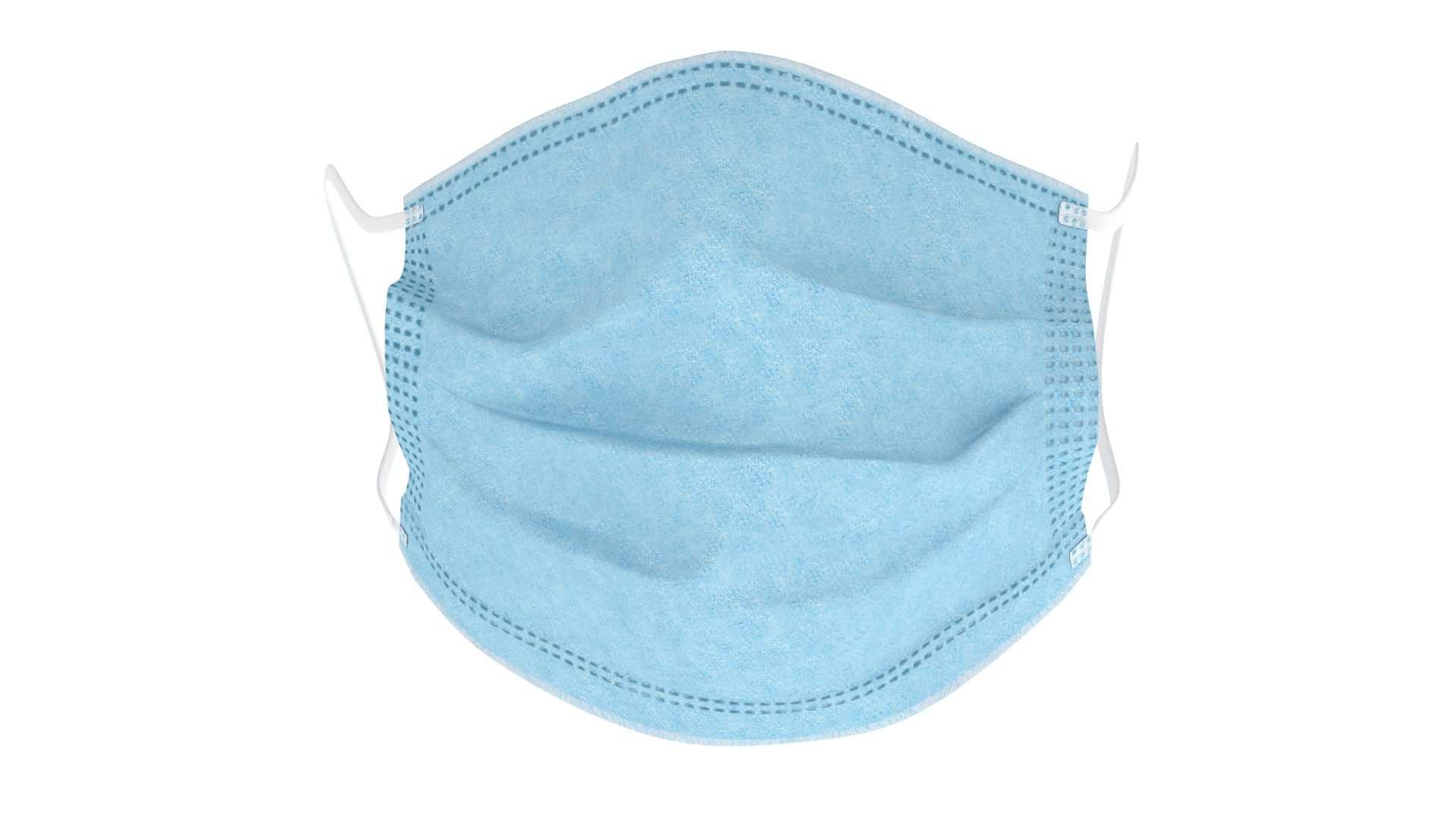 Medical Face Mask Blue 3D