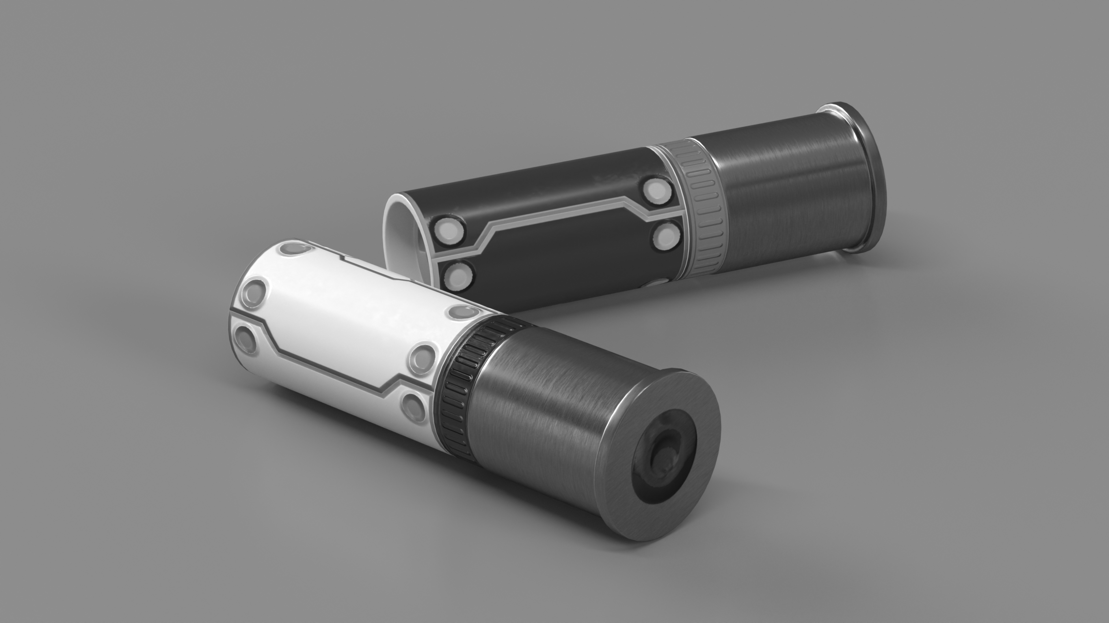 Set of Futuristic Rifle Cartridges 3D model