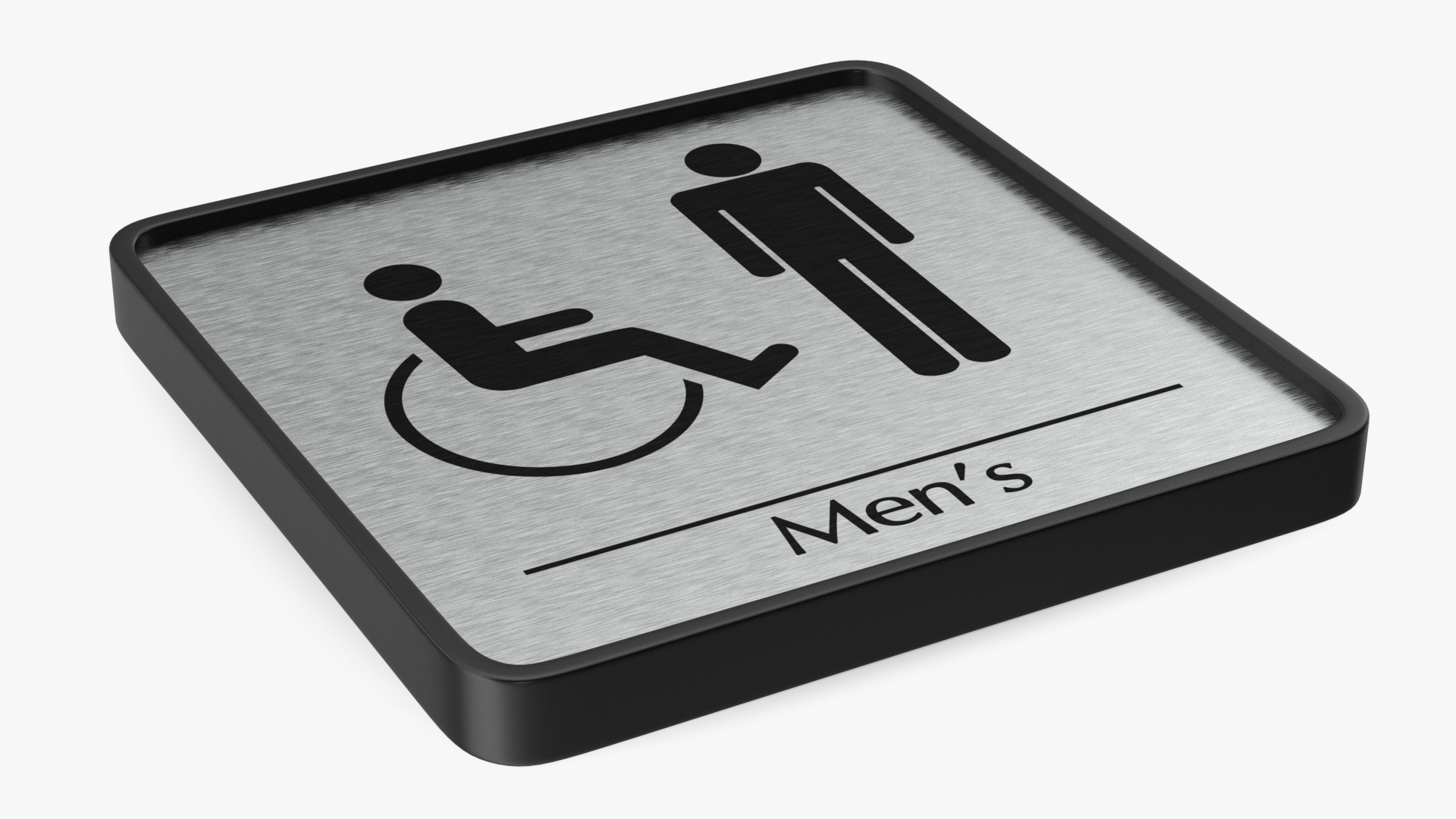 3D Male Accessible Toilet Compliance Sign model