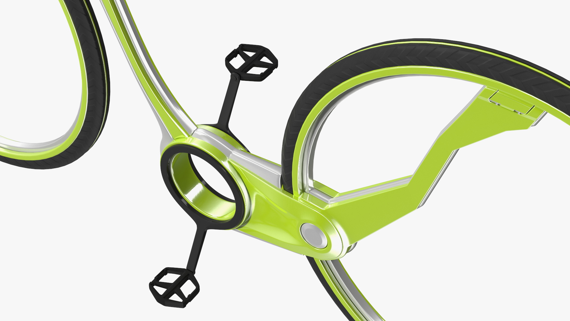 3D model Futuristic Electric Bike Green