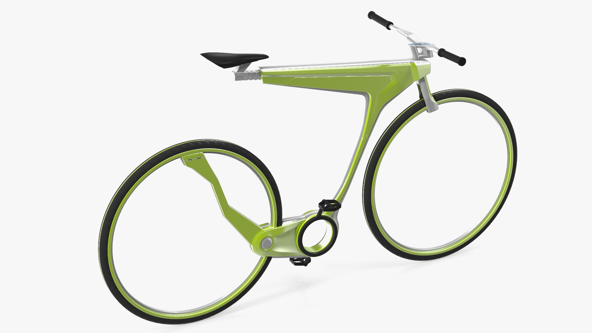 3D model Futuristic Electric Bike Green