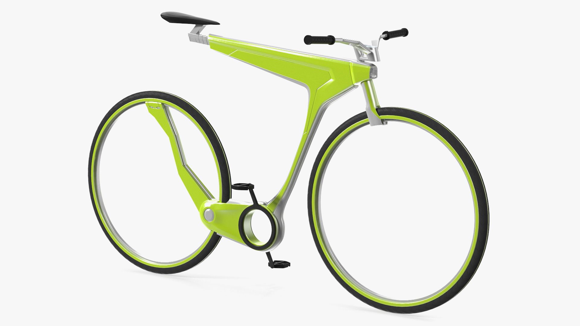 3D model Futuristic Electric Bike Green