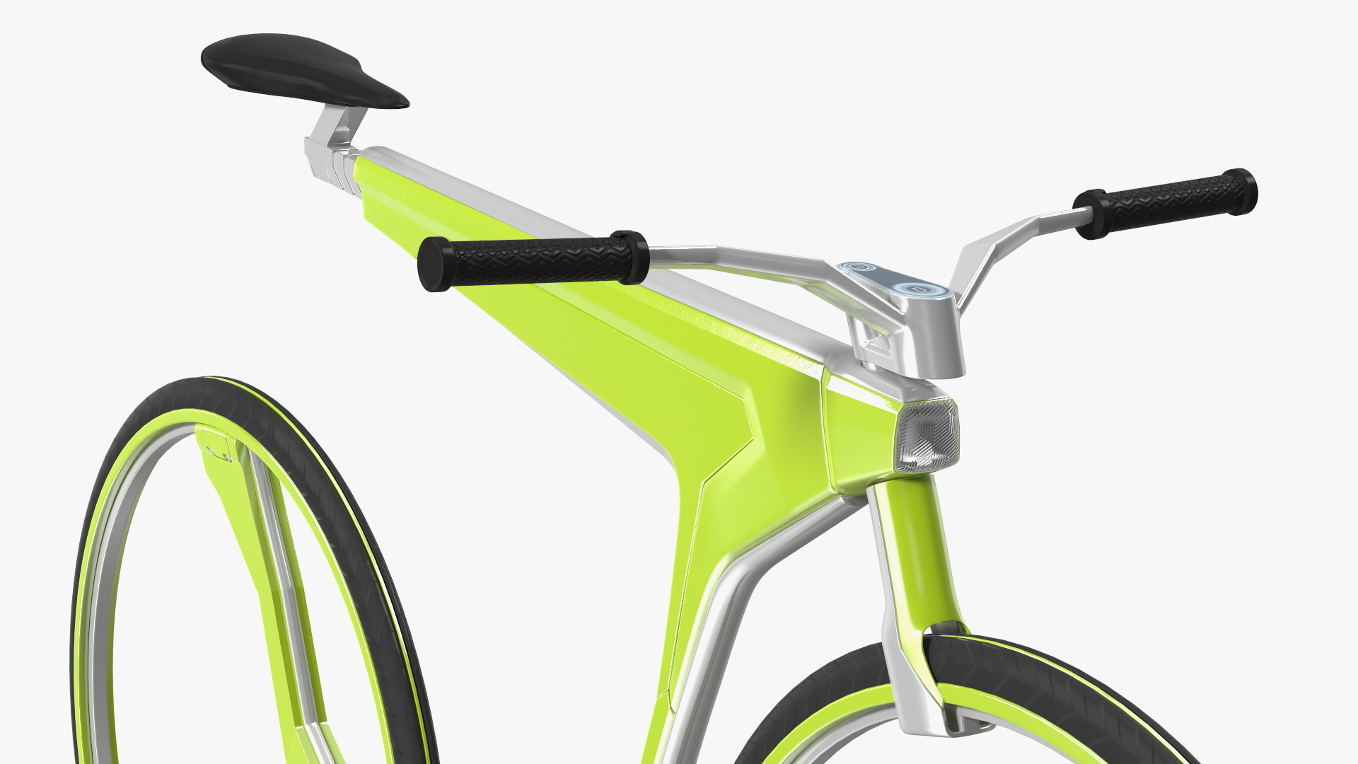 3D model Futuristic Electric Bike Green