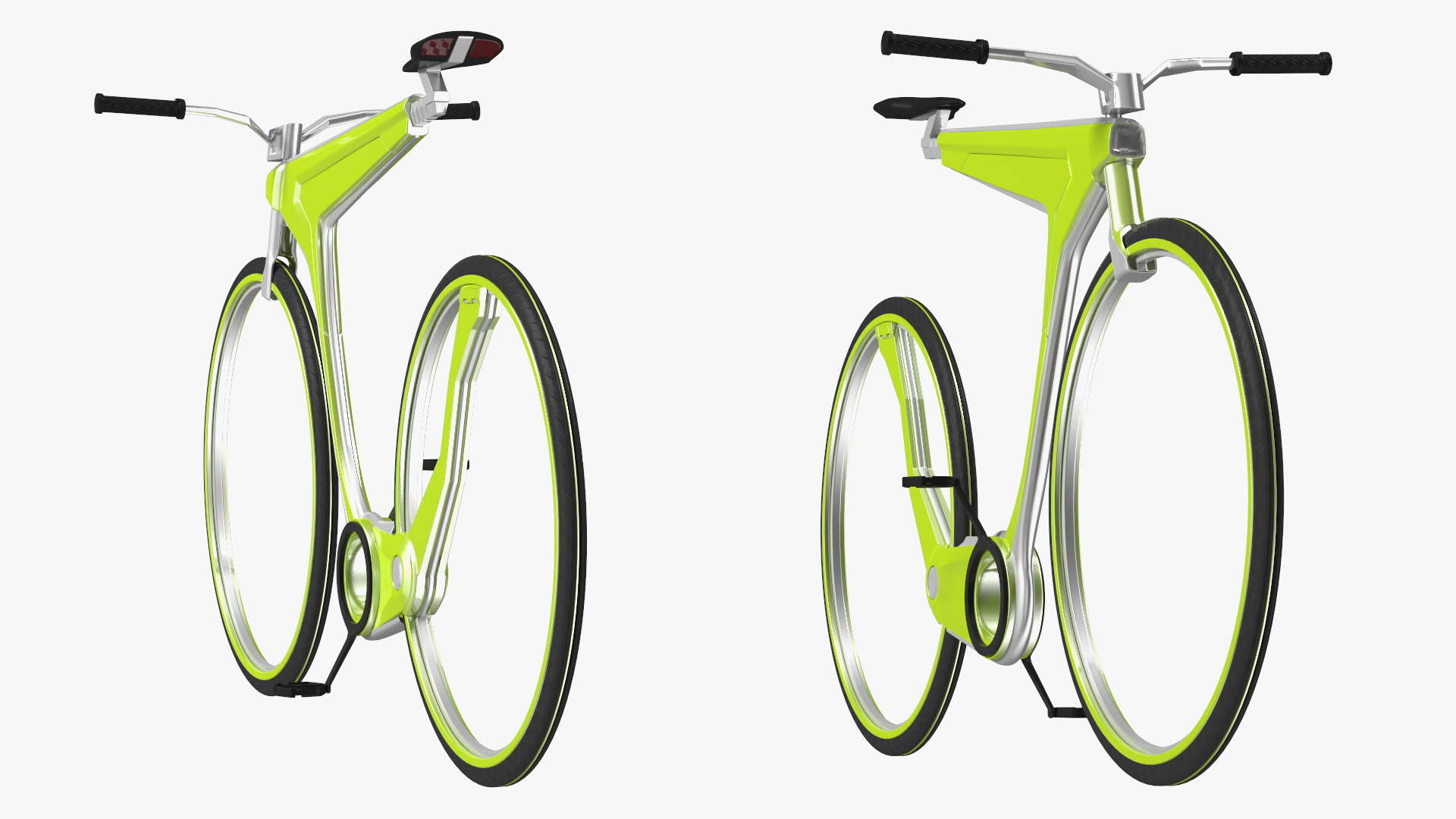 3D model Futuristic Electric Bike Green