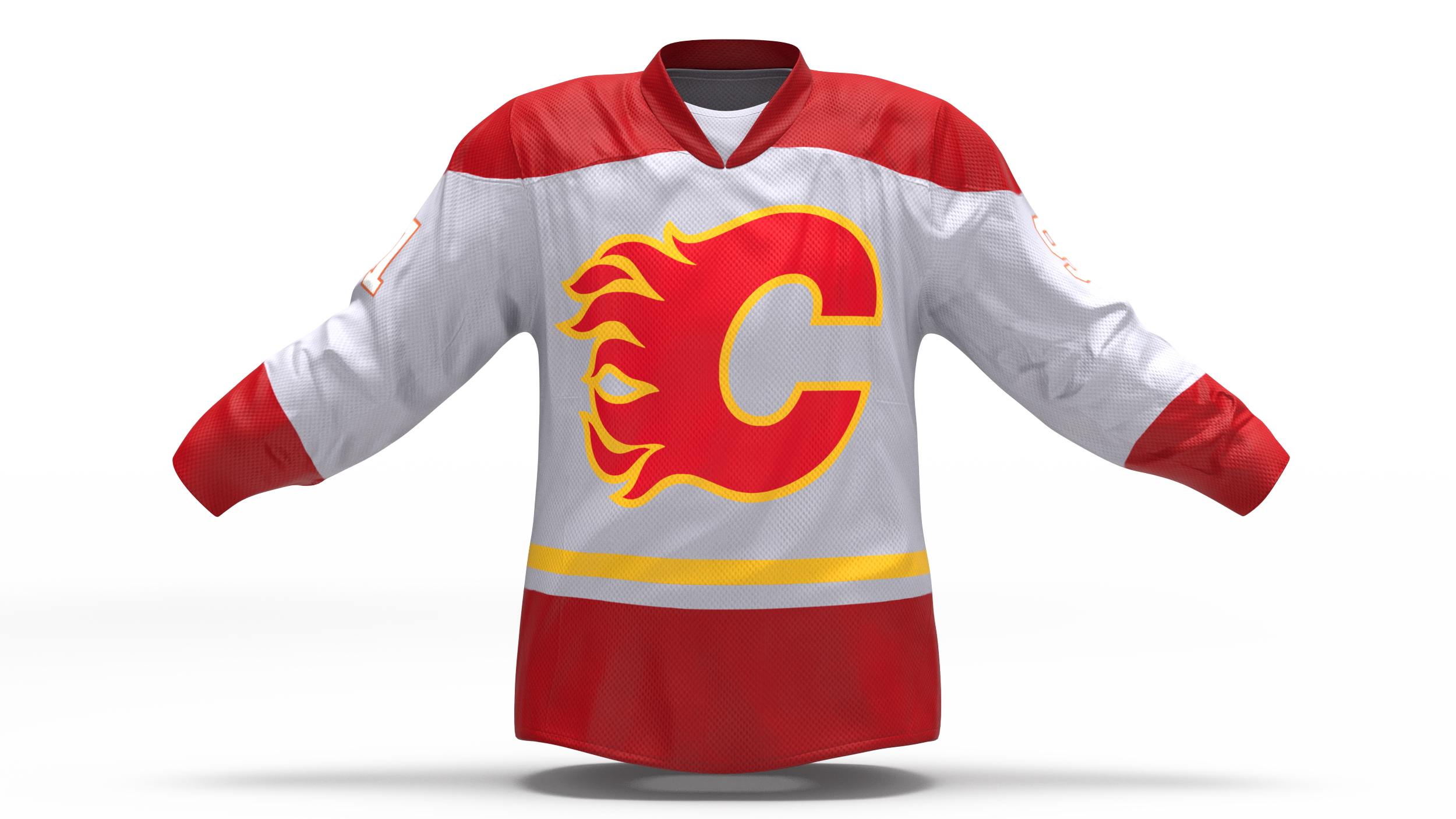 3D Hockey Jersey Calgary Flames model