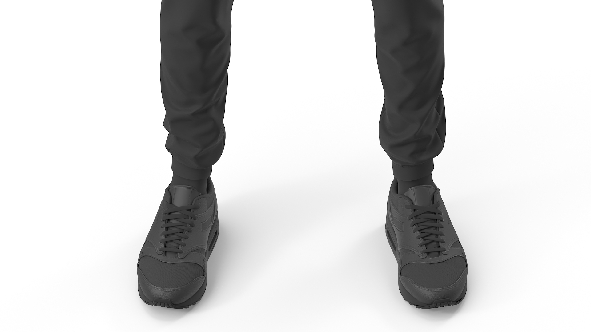 3D Thief Black Full Outfit model