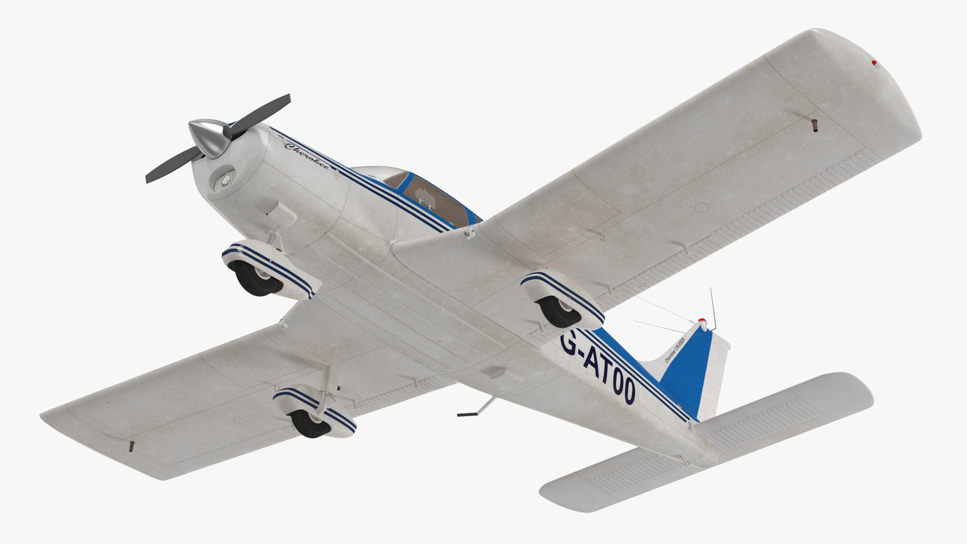 3D Personal Aircraft Piper PA-28 Cherokee model