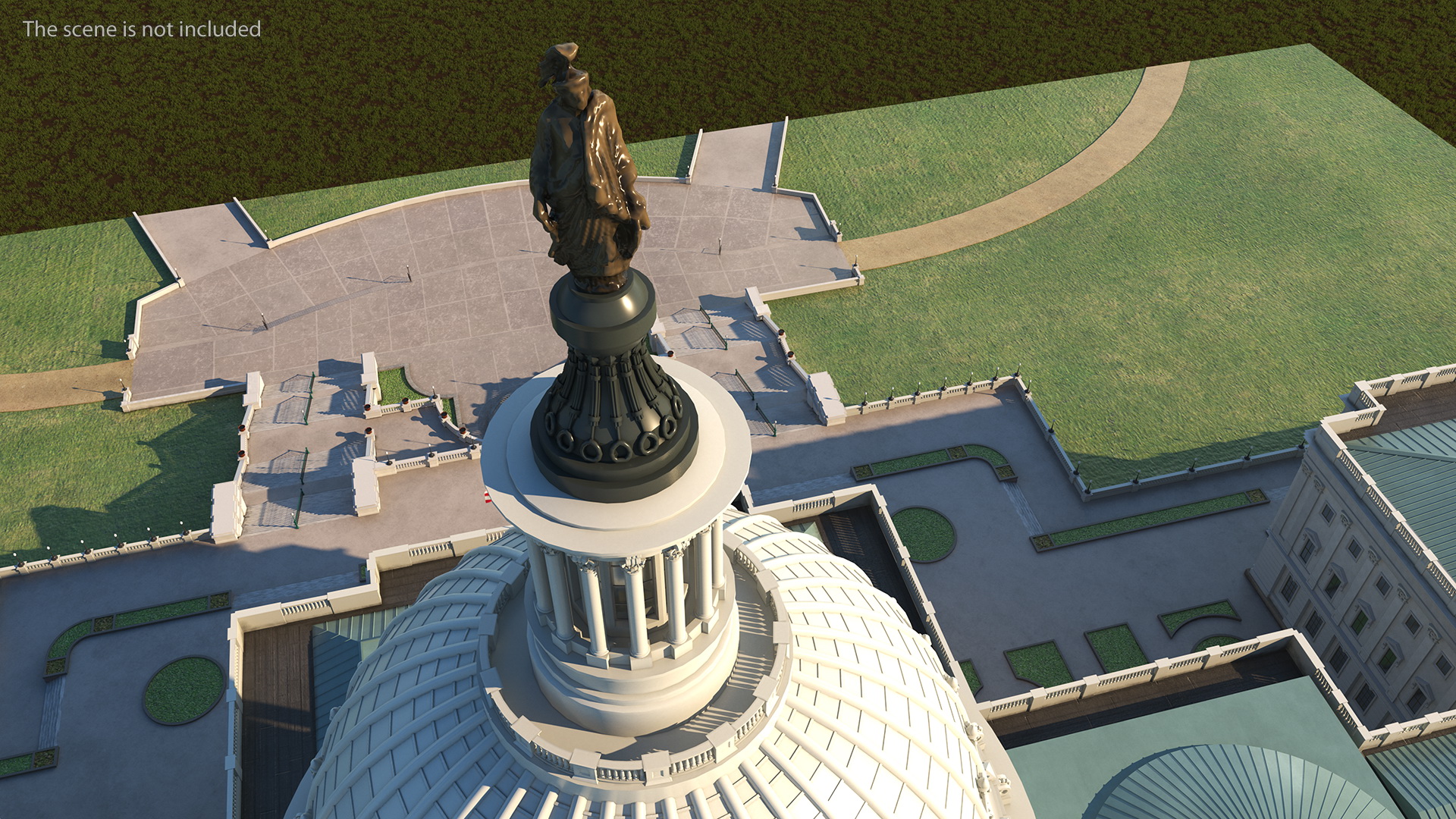 3D model Washington DC United States Capitol