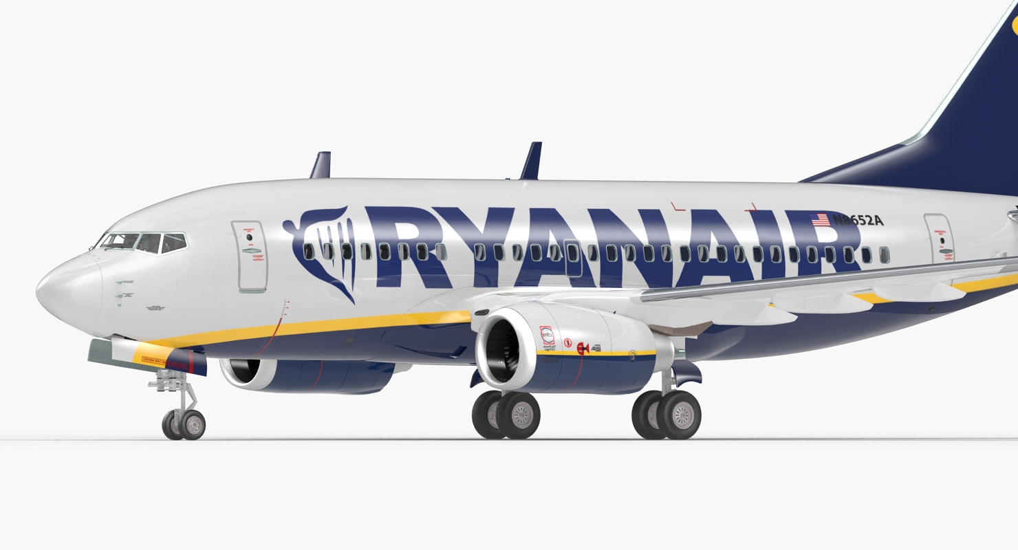 3D Boeing 737 600 with Interior Ryanair