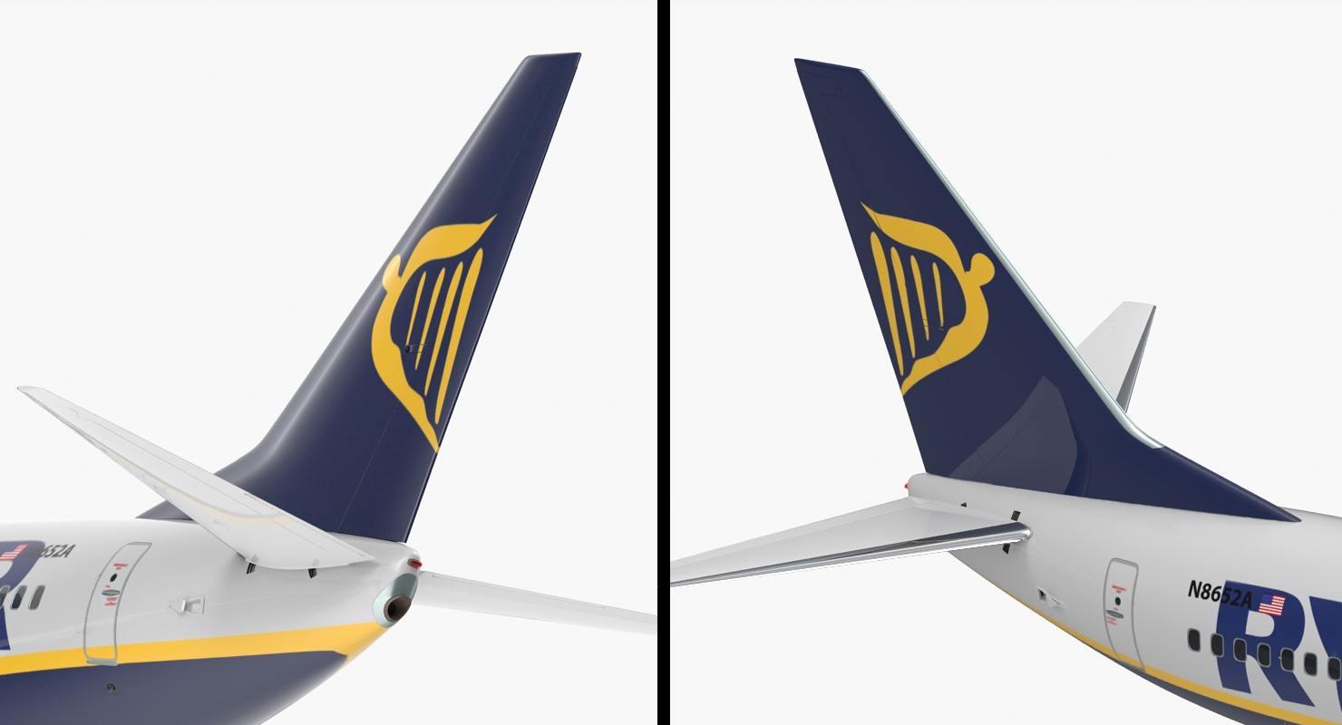 3D Boeing 737 600 with Interior Ryanair