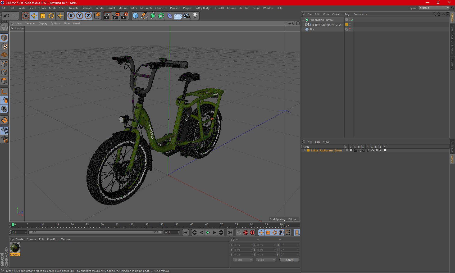 E-Bike RadRunner Green 3D