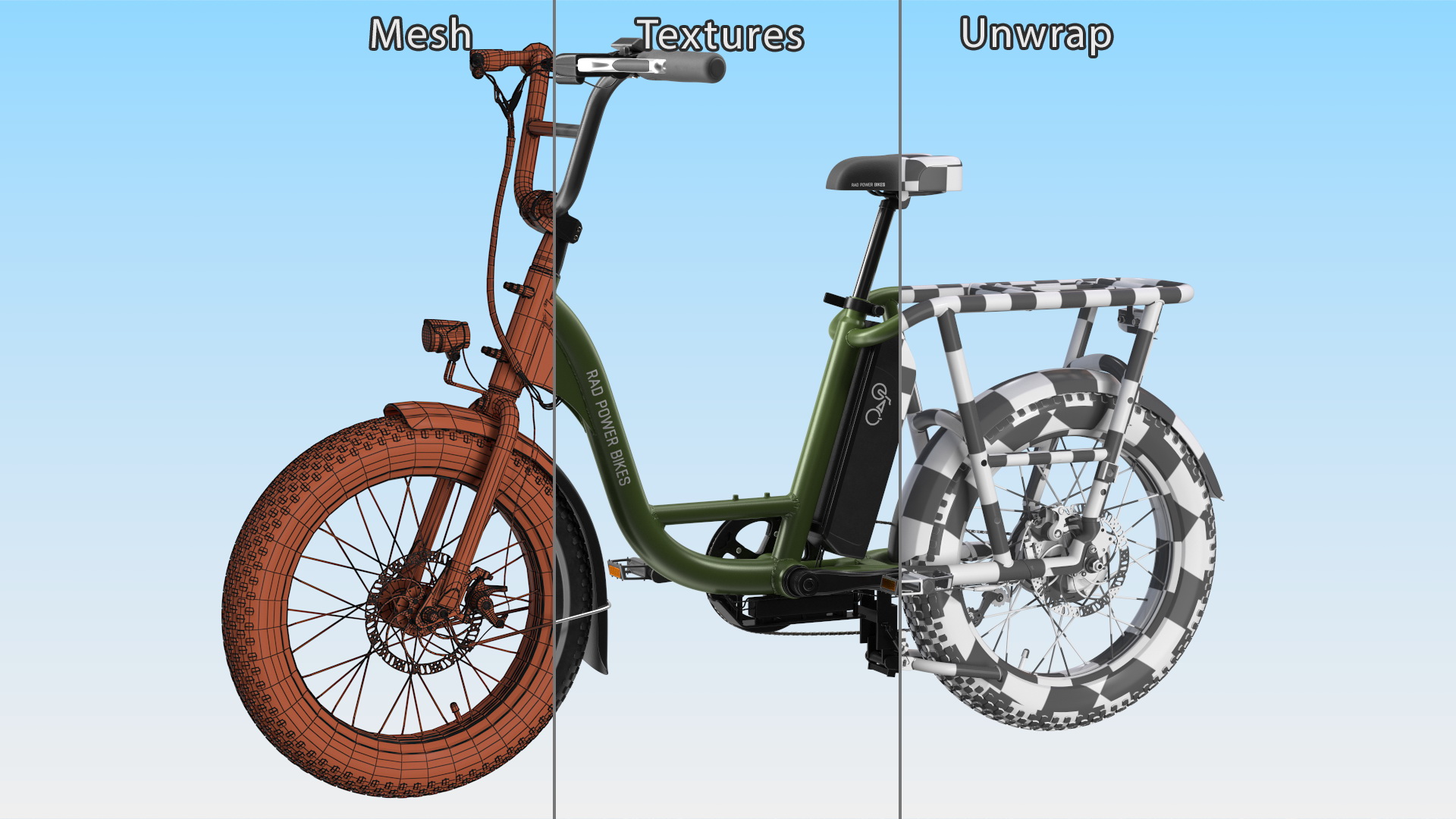 E-Bike RadRunner Green 3D