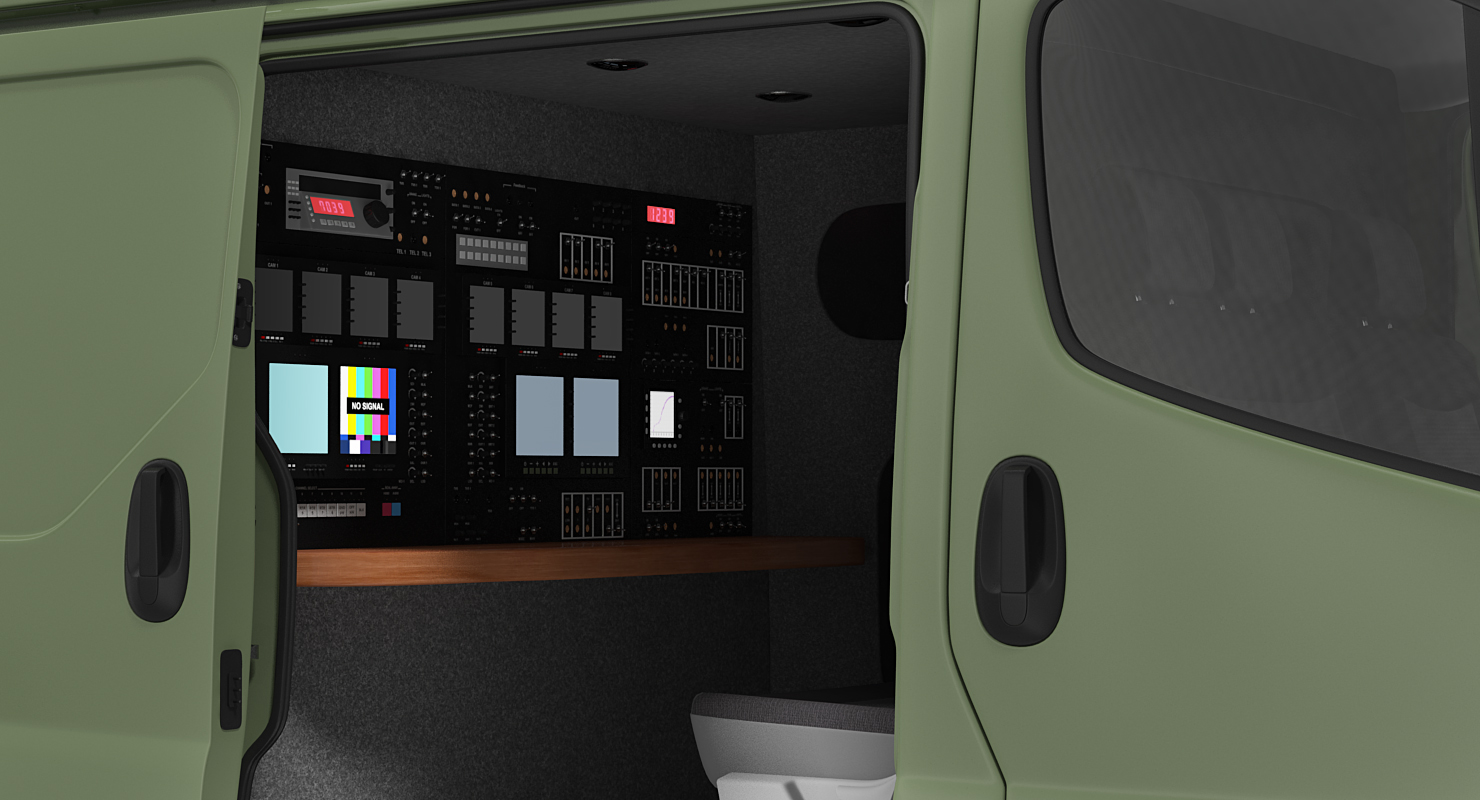 3D model News Van Rigged