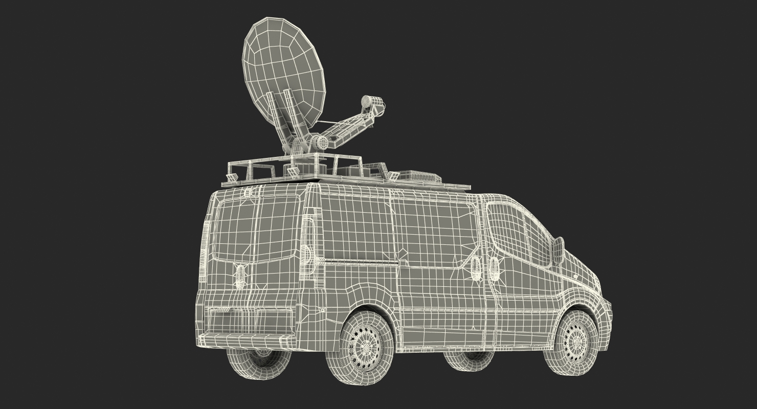 3D model News Van Rigged