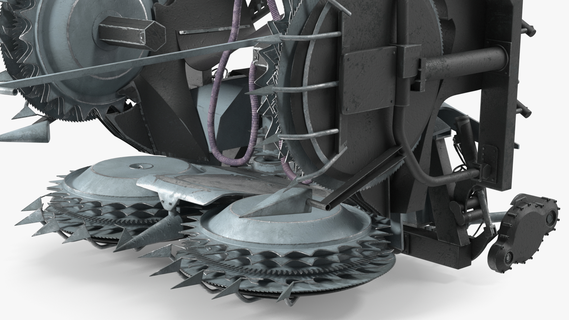 Forage Harvester Heads Folded 3D model