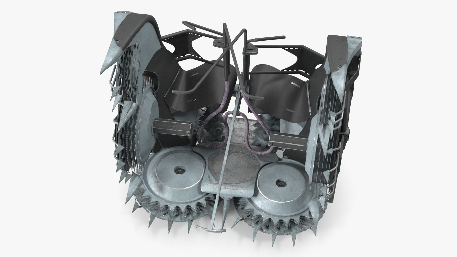 Forage Harvester Heads Folded 3D model