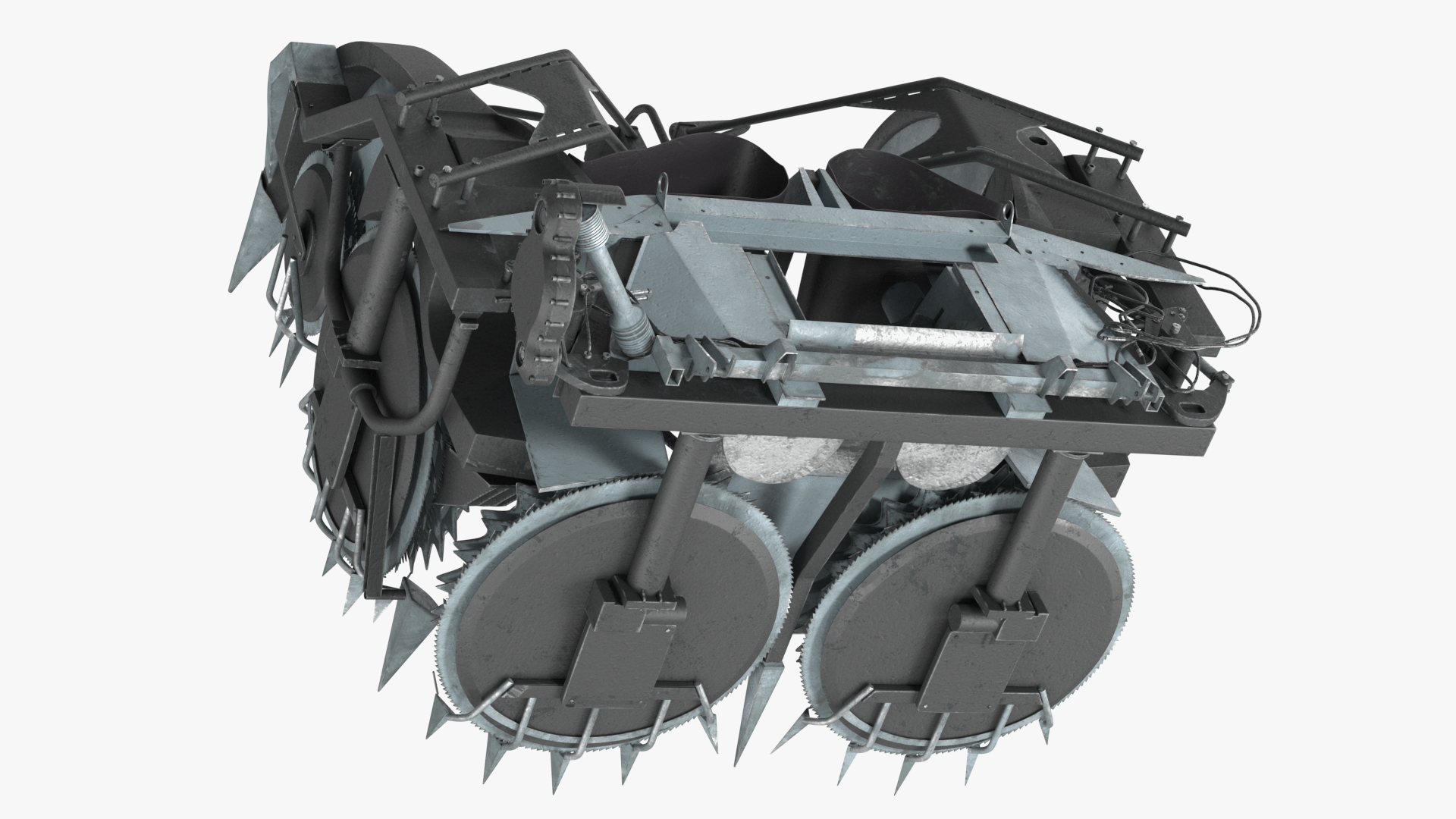 Forage Harvester Heads Folded 3D model