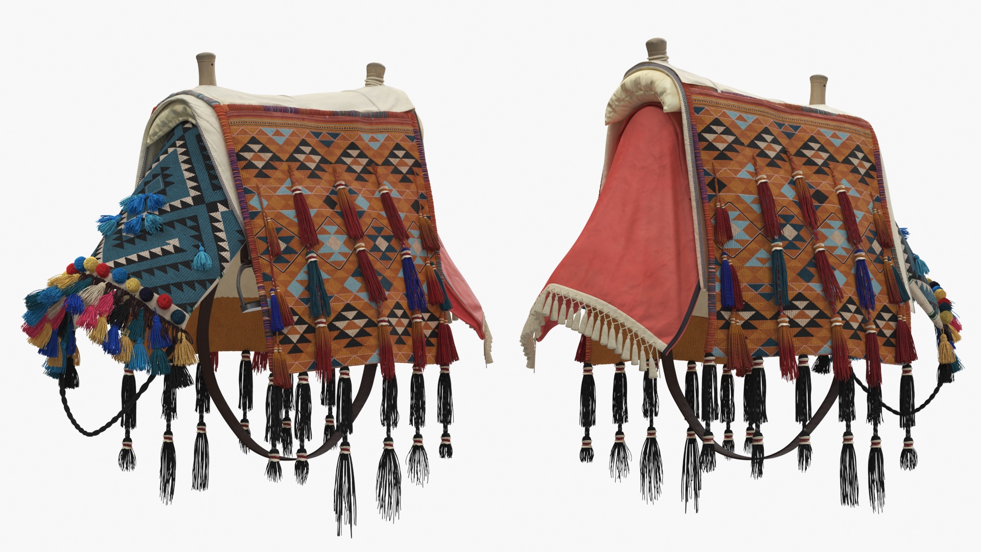 Decorative Camel Saddle Fur 3D