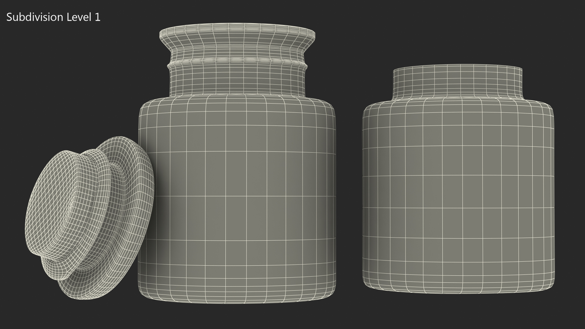 3D Glass Jar of Honey model