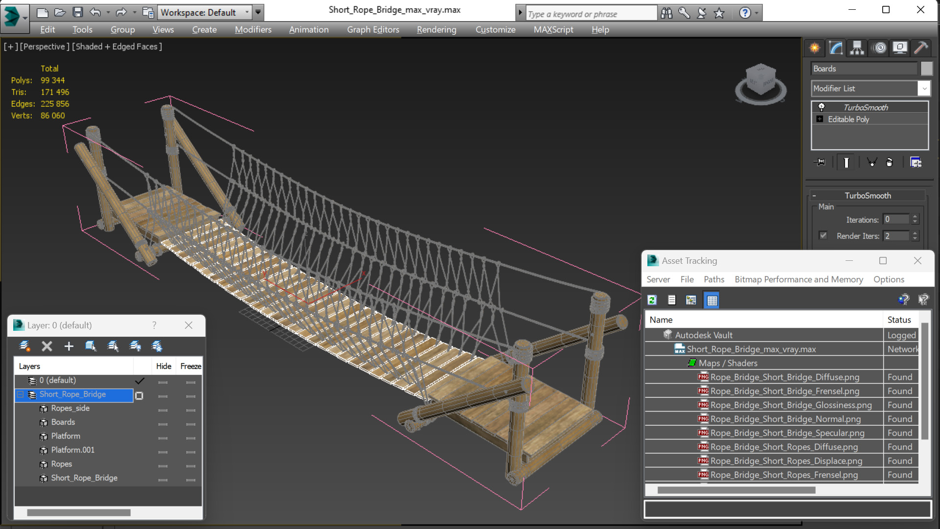 Short Rope Bridge 3D