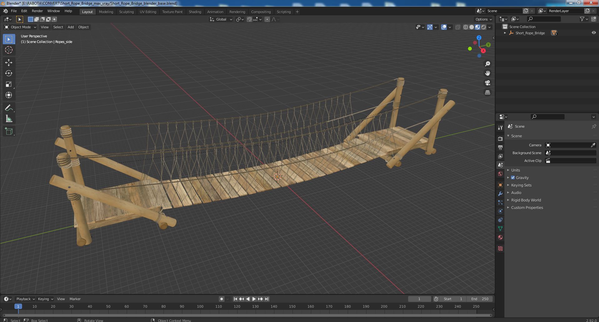 Short Rope Bridge 3D