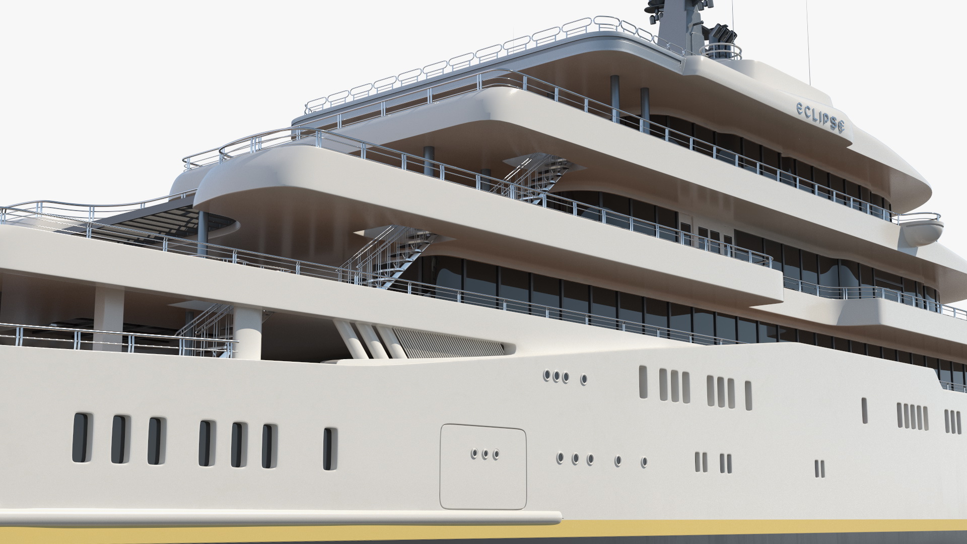 Eclipse Super Yacht 3D model