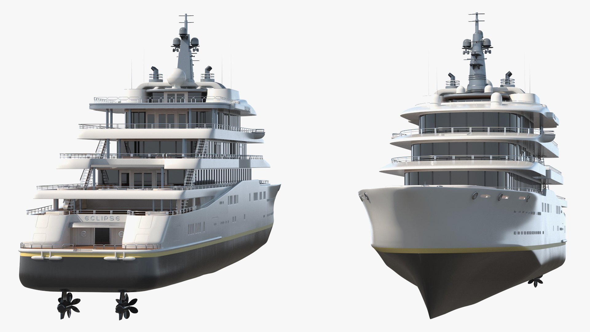 Eclipse Super Yacht 3D model