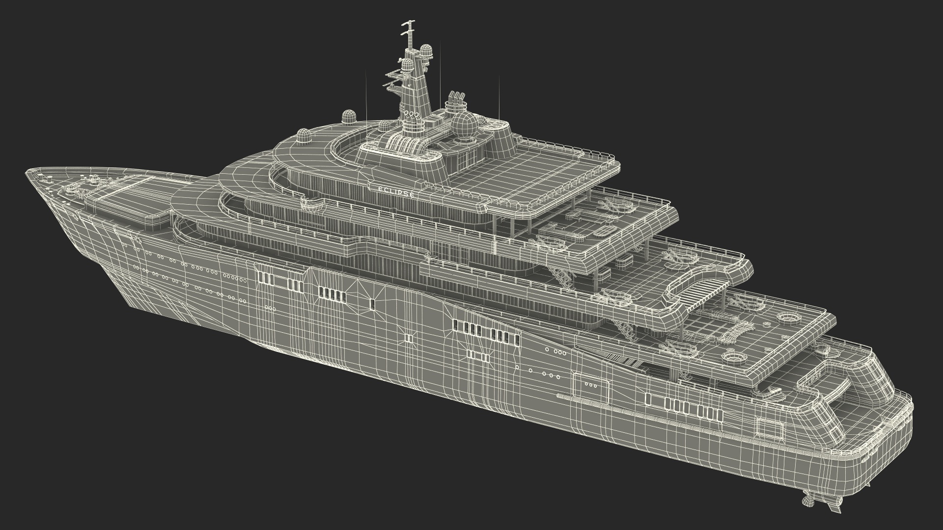 Eclipse Super Yacht 3D model